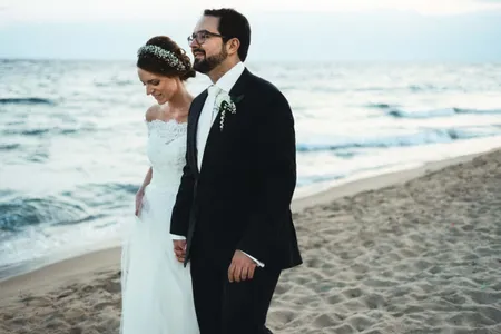 Hochzeit am Strand von Keramoti in Griechenland