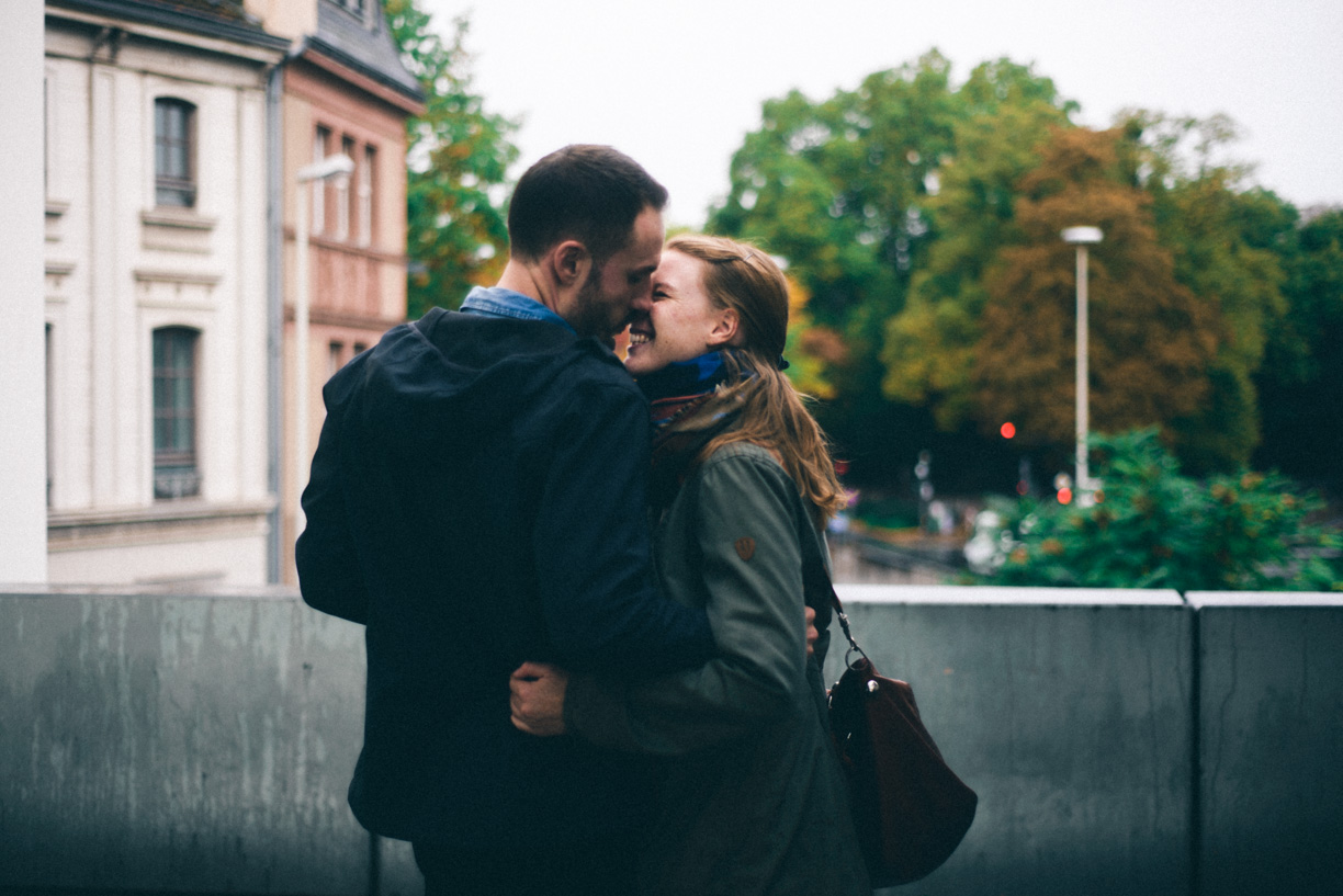 Paarfotografie im Regen